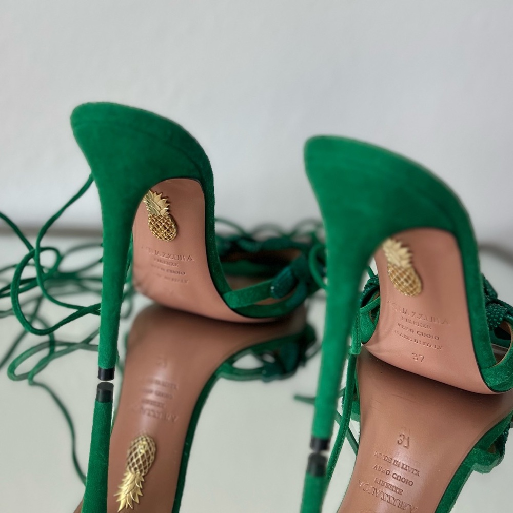 Like new Aquazzura 105mm Galactic Flower Sandals 37 $1,395 - Picture 11 of 13